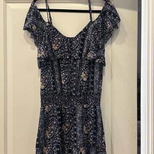 PAIGE Navy Floral Dress